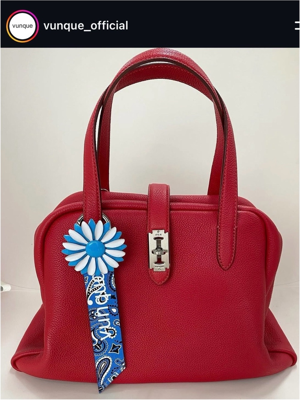 VUNQUE Toque Tote Small Limited Edition Red